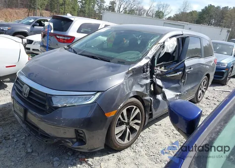 2024 Honda Odyssey Touring from USA, damaged, VIN 5FNRL6H82RB031695